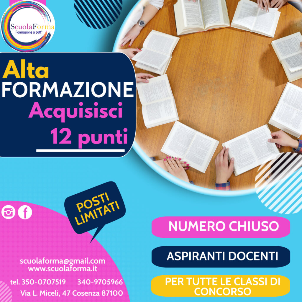 alta formazione scuola paritaria 12 punti